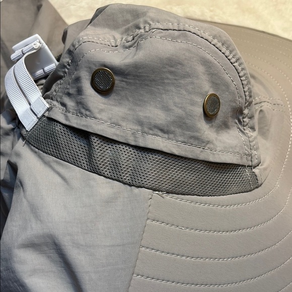 NEW Taupe Wide-Brimmed Hat Outdoor Activities Neck Coverage Breathable Unisex - Picture 6 of 11